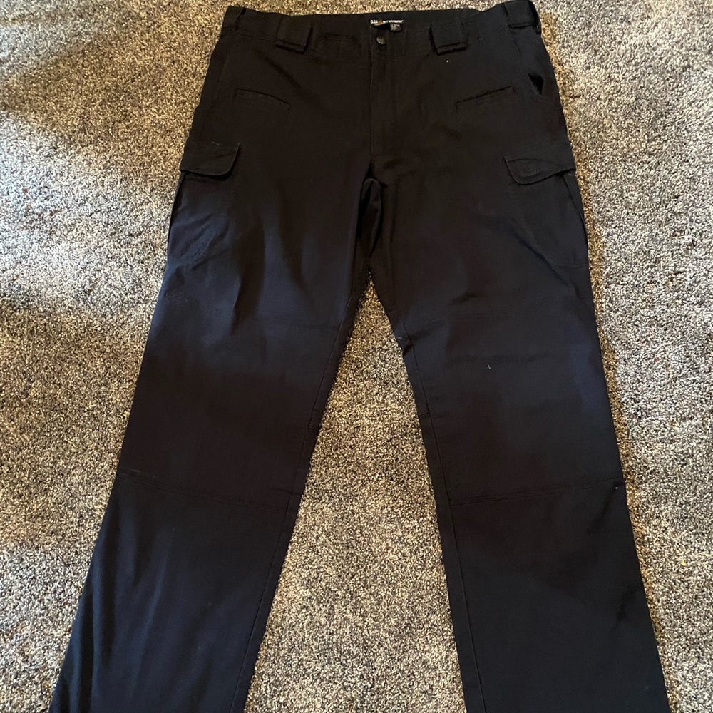 Mens 5.11 Tactical Navy Blue Cargo Pants Size 38x32.5 IL:F